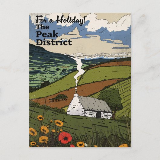 Reisposter Peak District Briefkaart (Voorkant)