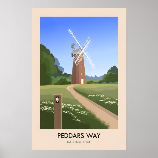 Reisposter Peddars Way National Trail Poster (Voorkant)