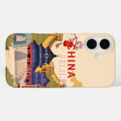Reisposter Peking China | Aziatische Stad Muurkuns Case-Mate iPhone Case (Achterkant (horizontaal))