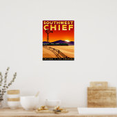 Reisposter per spoor poster (Keuken)