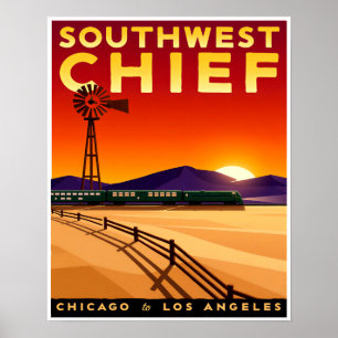Reisposter per spoor poster