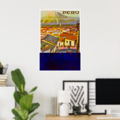 Reisposter Peru Peruviaanse Kunst Print (Thuiskantoor)