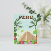 Reisposter Peru Zuid-Amerika  cartoon Briefkaart (Staand voorkant)