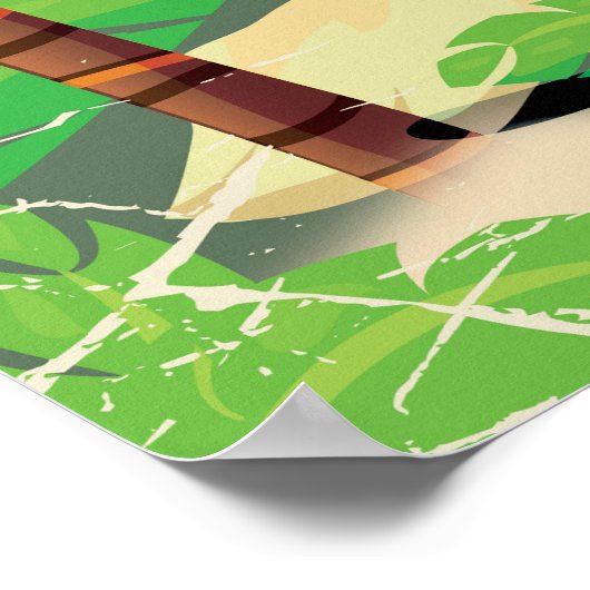 Reisposter Peru Zuid-Amerika cartoon Poster (Hoek)