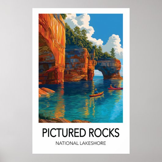 Reisposter Pictured Rocks National Lakeshore Poster (Voorkant)