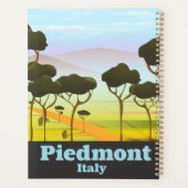 Reisposter Piemonte Italië Planner (Achterkant)