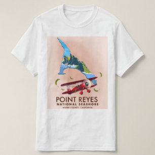 reisposter Point Reyes National Seashore. T-shirt