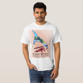reisposter Point Reyes National Seashore. T-shirt (Voorkant volledig)