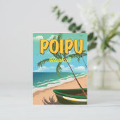 Reisposter Poipu Hawaii Briefkaart (Staand voorkant)