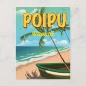 Reisposter Poipu Hawaii Briefkaart (Voorkant)