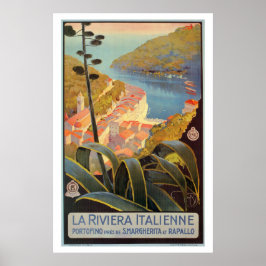  reisposter Portofino Italiaans Riviera Poster