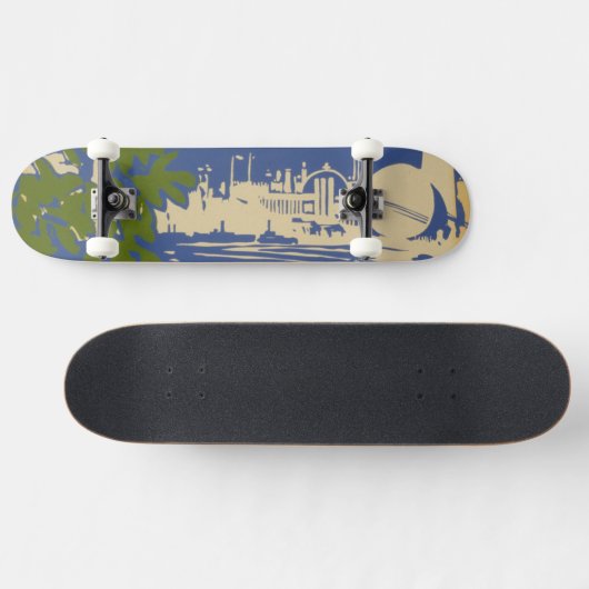 Reisposter Promoting Zee Cliff, Long Island 2 Persoonlijk Skateboard (Horizontaal)