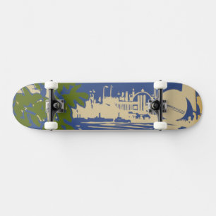 Reisposter Promoting Zee Cliff, Long Island 2 Persoonlijk Skateboard