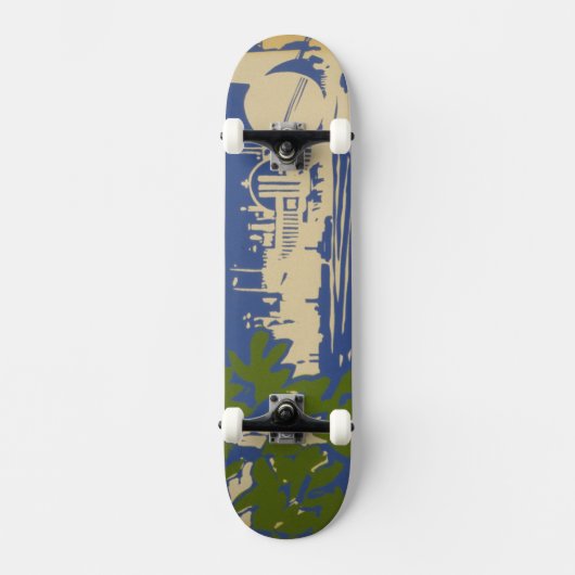 Reisposter Promoting Zee Cliff, Long Island 2 Persoonlijk Skateboard (Voorkant)