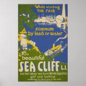 Reisposter Promoting Zee Cliff, Long Island 2 Poster (Voorkant)