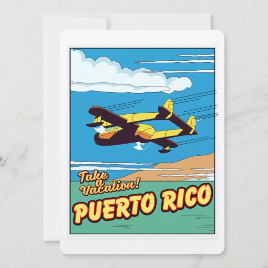 Reisposter Puerto Rico (Achterkant)