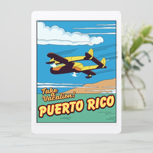 Reisposter Puerto Rico (Staand voorkant)