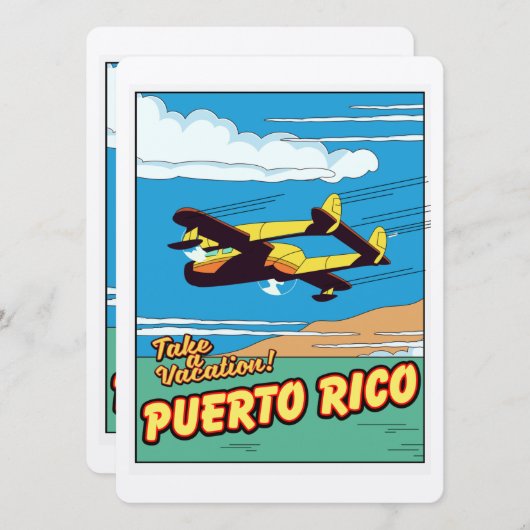 Reisposter Puerto Rico (Voorkant / Achterkant)