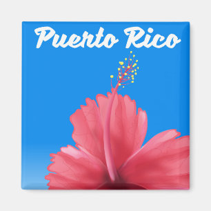 Reisposter Puerto Rico Flor de maga Magneet