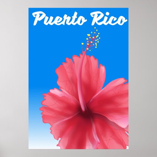 Reisposter Puerto Rico Flor de maga Poster (Voorkant)