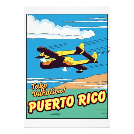 Reisposter Puerto Rico Foto Afdruk (Voorkant)