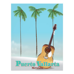 Reisposter Puerto Vallarta Mexico Foto Afdruk