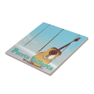 Reisposter Puerto Vallarta Mexico Tegeltje