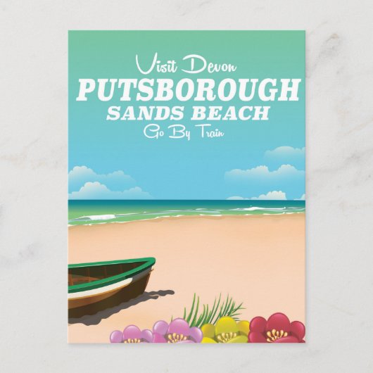 Reisposter Putsborough Sands Beach Devon Briefkaart (Voorkant)
