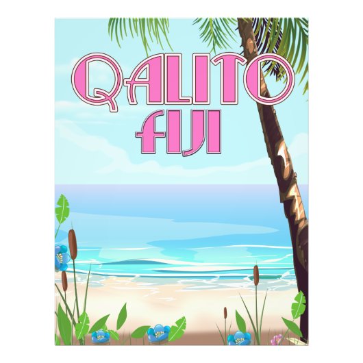 Reisposter Qalito Fiji Foto Afdruk (Voorkant)