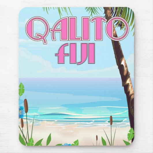 Reisposter Qalito Fiji Muismat (Voorkant)