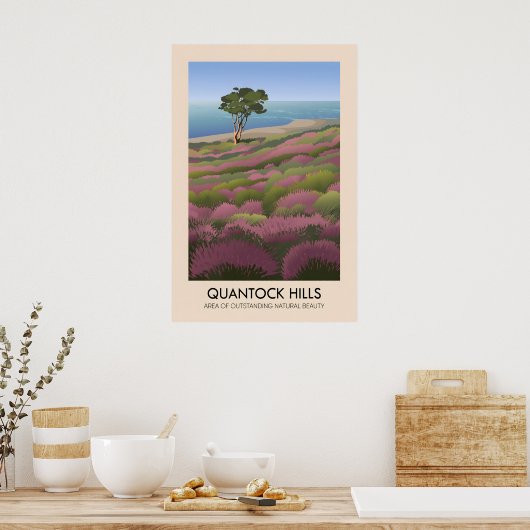Reisposter Quantock Hills AONB Poster (Keuken)