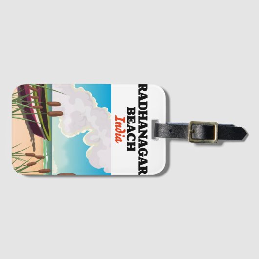 Reisposter Radhanagar Beach India Bagagelabel (Voorkant (horizontaal))