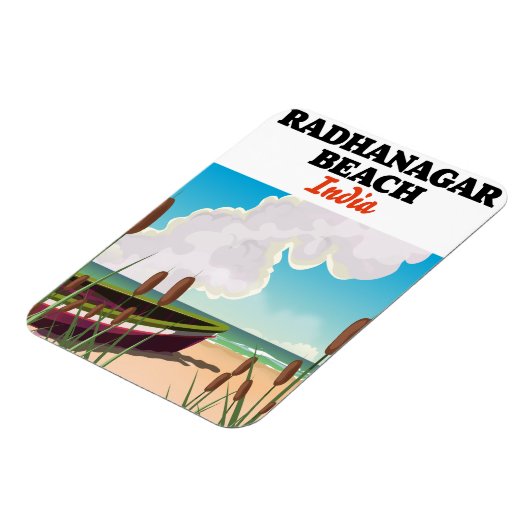 Reisposter Radhanagar Beach India Magneet (Linkerzijde)