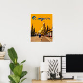 Reisposter Rangoon Poster (Thuiskantoor)