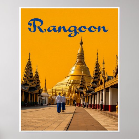 Reisposter Rangoon Poster (Voorkant)