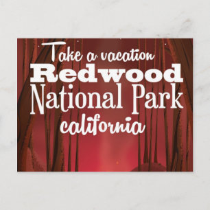 Reisposter Redwood National Park, Californië Briefkaart