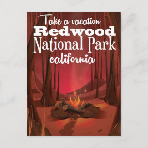 Reisposter Redwood National Park, Californië Briefkaart