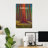 Reisposter Redwood National Park Poster (Thuiskantoor)