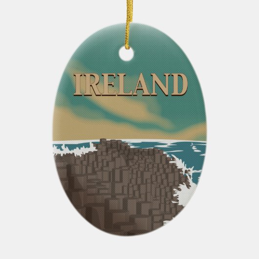 Reisposter Reuzenpad Ierland Keramisch Ornament (Voorkant)