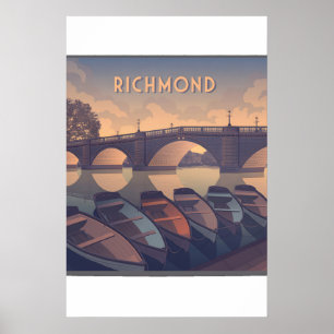 Reisposter Richmond Londen Poster