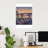 Reisposter Richmond Londen Poster (Thuiskantoor)