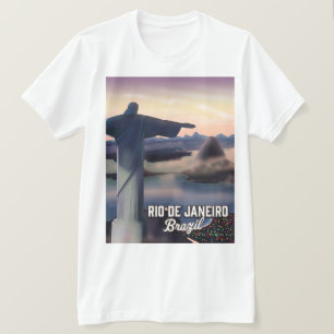 Reisposter Rio De Janeiro Brazilië. T-shirt