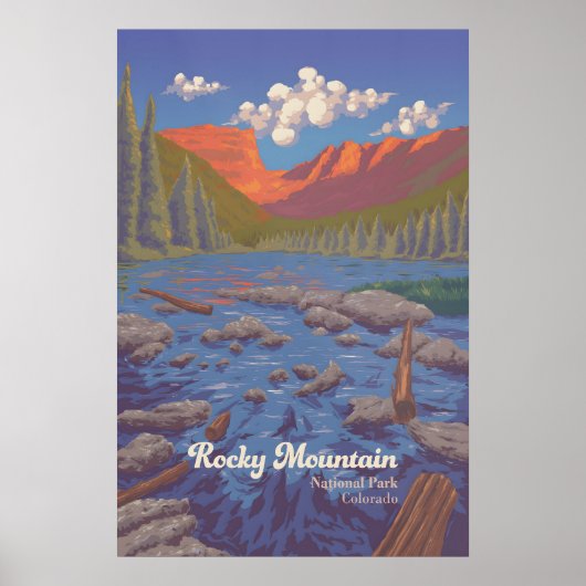 Reisposter Rocky Mountain National Park Poster (Voorkant)