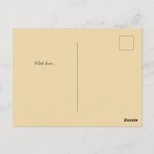 Reisposter, Romance in Parijs aanpasbaar Briefkaart (Achterkant)