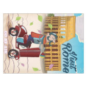 Reisposter Rome cartoon bezoeken Tafelkleed (Voorkant (Horizontaal))
