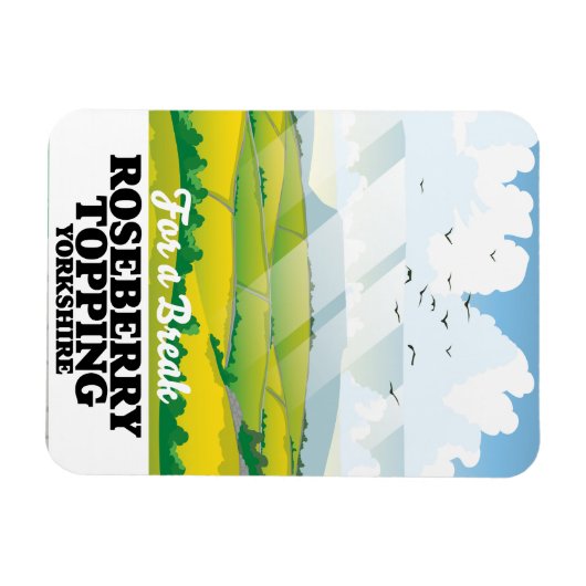 Reisposter Roseberry Topping Yorkshire Magneet (Horizontaal)