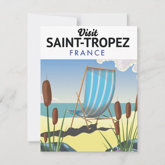 Reisposter Saint-Tropez Frankrijk (Voorkant)