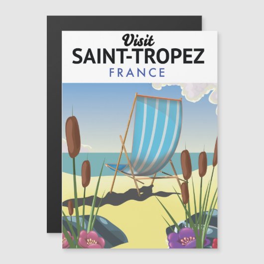 Reisposter Saint-Tropez Frankrijk (Voorkant / Achterkant)