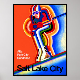 Reisposter Salt Lake City. Poster