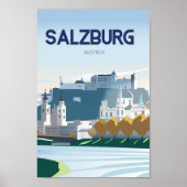 Reisposter Salzburg Oostenrijk Poster (Voorkant)